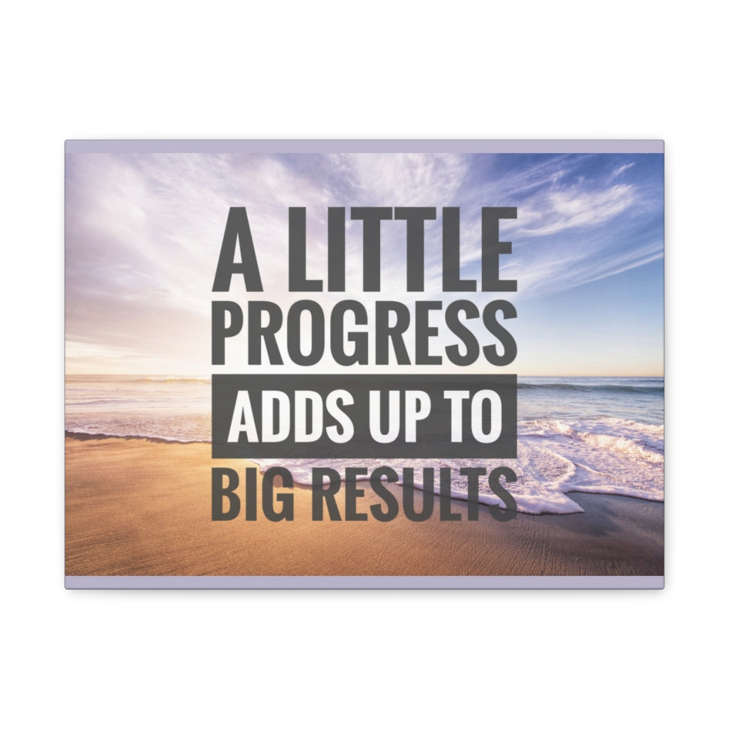 Scripture Walls Inspirational Wall Art Little Progress To Big Results Motivation Wall Decor for Home Office Gym Inspiring Success Quote Print Ready to Hang Unframed-Express Your Love Gifts