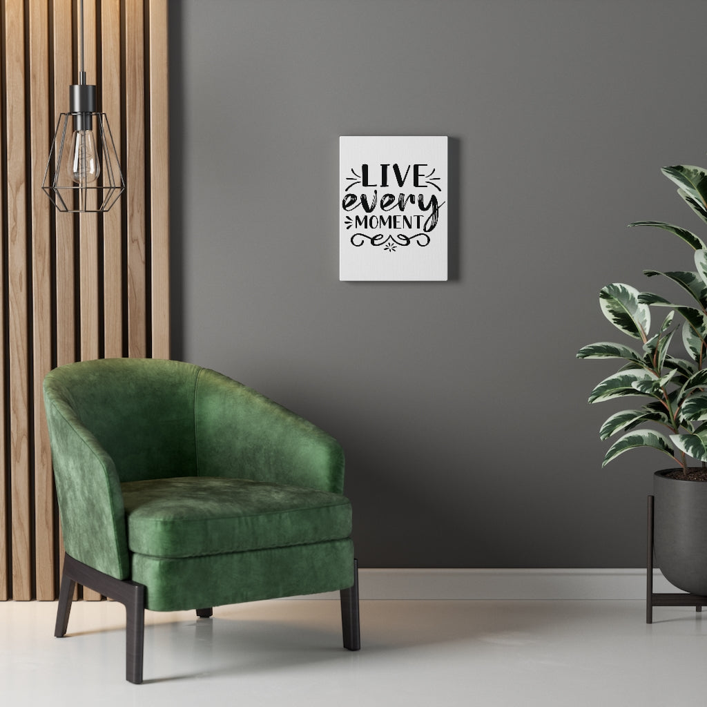 Scripture Walls Inspirational Wall Art Live Every Moment Wall Art Motivation Wall Decor for Home Office Gym Inspiring Success Quote Print Ready to Hang Unframed-Express Your Love Gifts