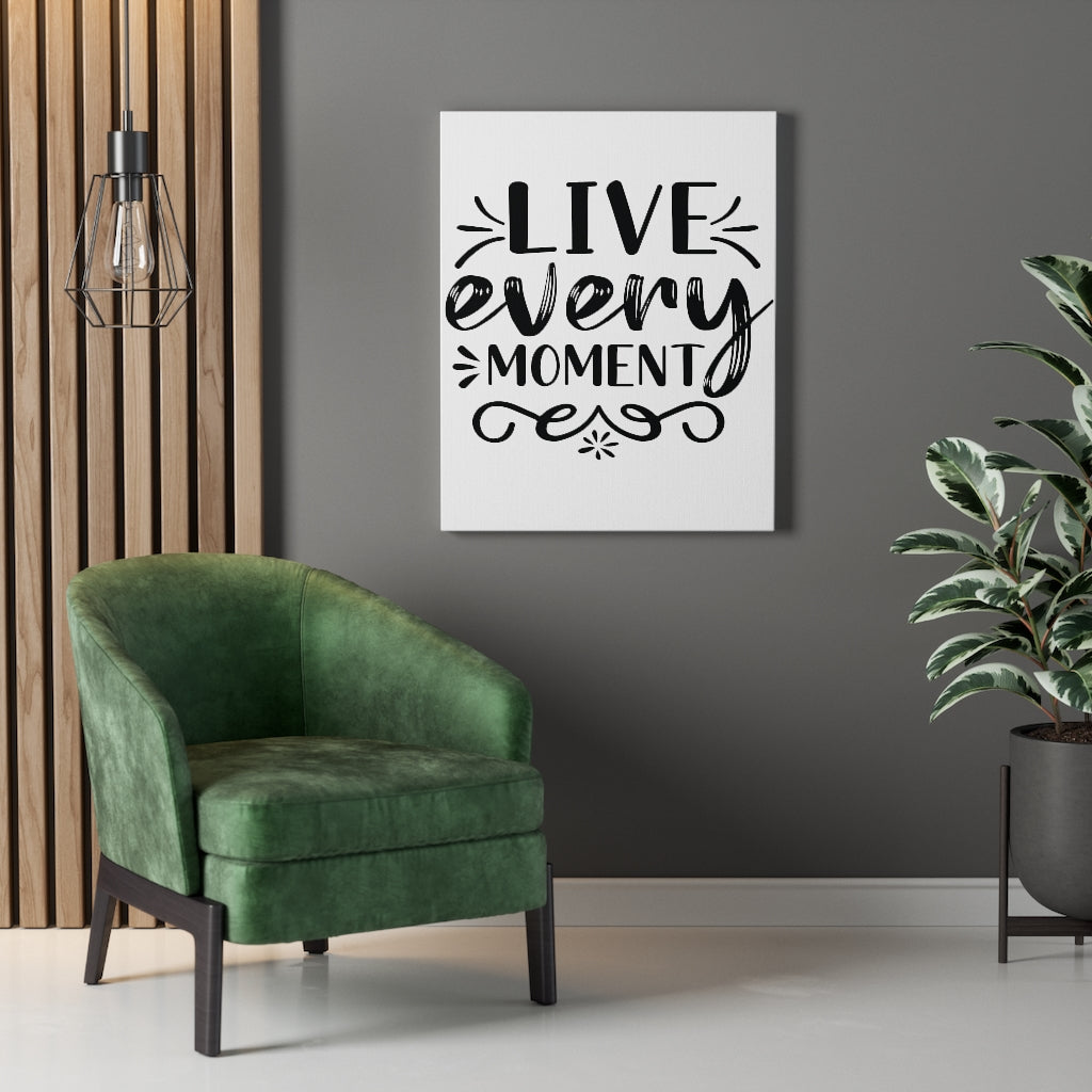 Scripture Walls Inspirational Wall Art Live Every Moment Wall Art Motivation Wall Decor for Home Office Gym Inspiring Success Quote Print Ready to Hang Unframed-Express Your Love Gifts