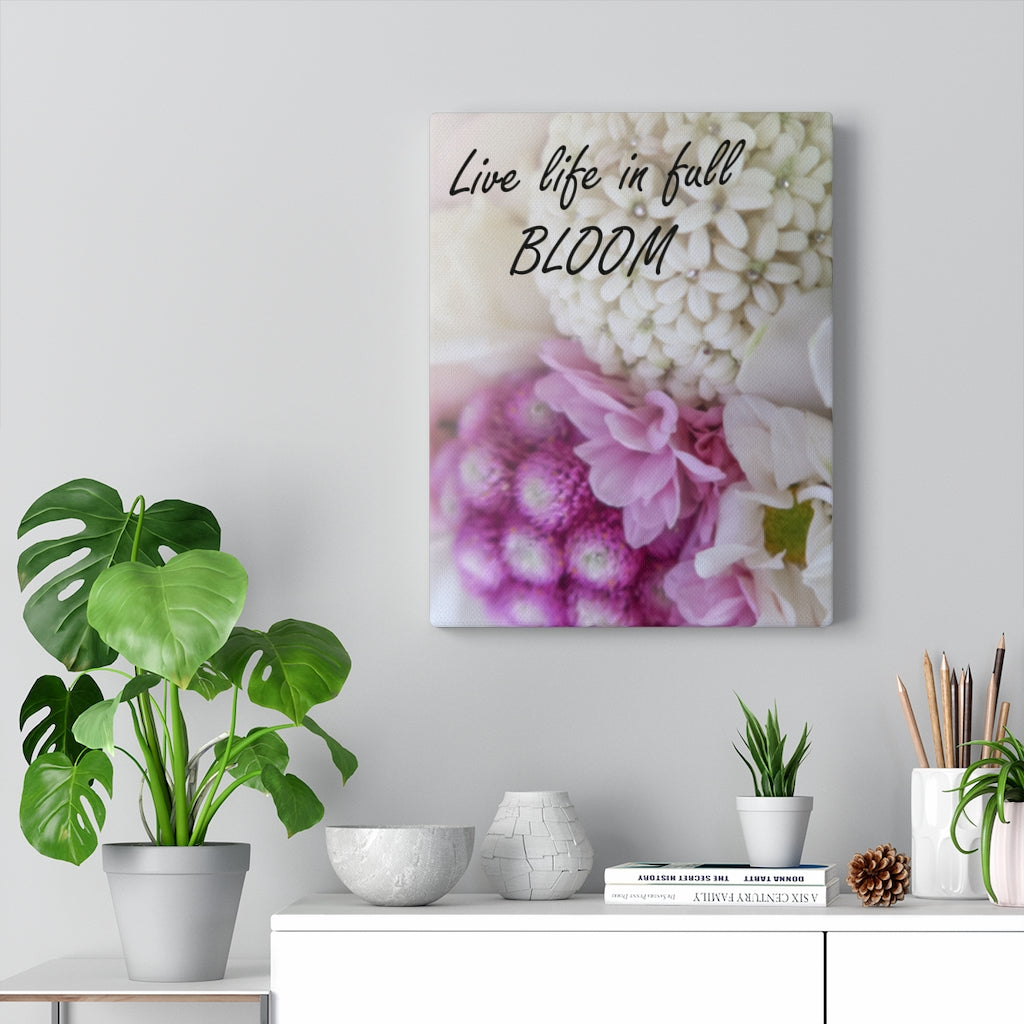 Scripture Walls Inspirational Wall Art Live Life In Full Bloom Motivational Print Ready to Hang Artwork Unframed-Express Your Love Gifts