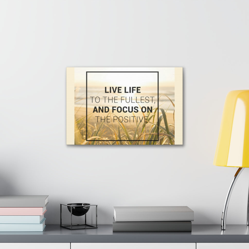 Scripture Walls Inspirational Wall Art Live Life To The Fullest Motivation Wall Decor for Home Office Gym Inspiring Success Quote Print Ready to Hang Unframed-Express Your Love Gifts