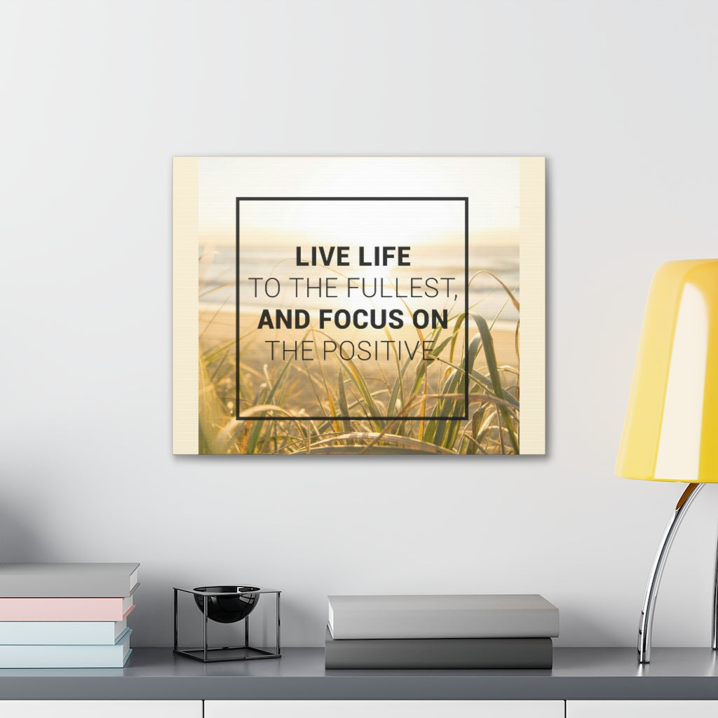 Scripture Walls Inspirational Wall Art Live Life To The Fullest Motivation Wall Decor for Home Office Gym Inspiring Success Quote Print Ready to Hang Unframed-Express Your Love Gifts