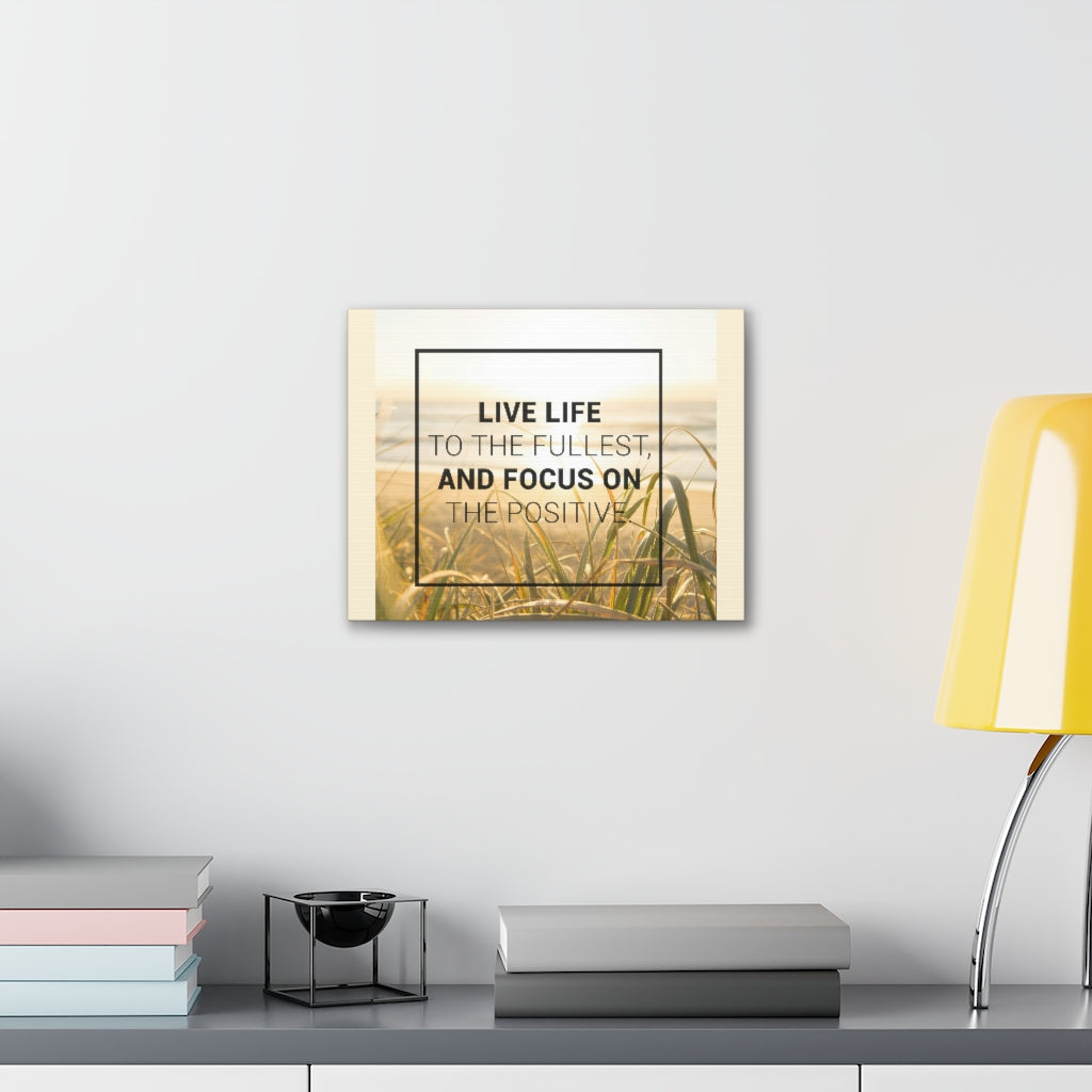 Scripture Walls Inspirational Wall Art Live Life To The Fullest Motivation Wall Decor for Home Office Gym Inspiring Success Quote Print Ready to Hang Unframed-Express Your Love Gifts