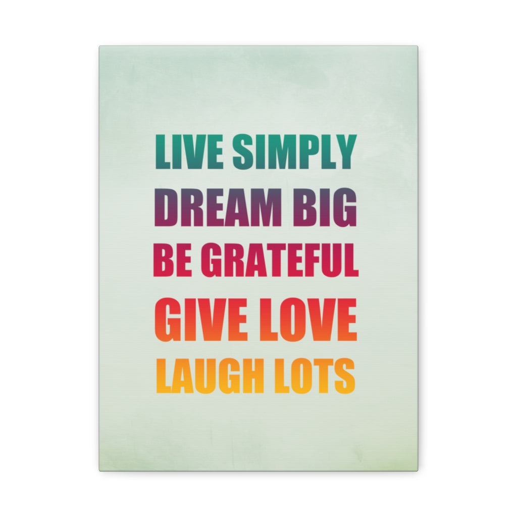 Scripture Walls Inspirational Wall Art Live Simply Dream Big Motivation Wall Decor for Home Office Gym Inspiring Success Quote Print Ready to Hang Unframed-Express Your Love Gifts