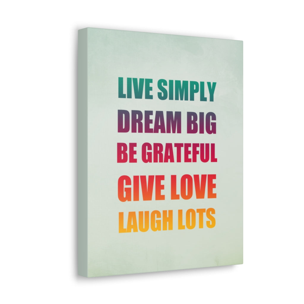 Scripture Walls Inspirational Wall Art Live Simply Dream Big Motivation Wall Decor for Home Office Gym Inspiring Success Quote Print Ready to Hang Unframed-Express Your Love Gifts
