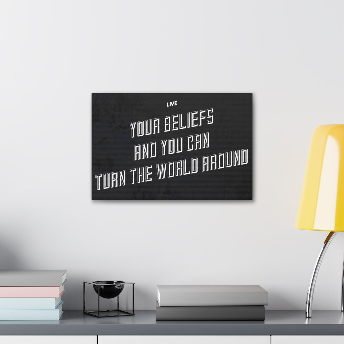 Scripture Walls Inspirational Wall Art Live Your Beliefs Motivation Wall Decor for Home Office Gym Inspiring Success Quote Print Ready to Hang Unframed-Express Your Love Gifts
