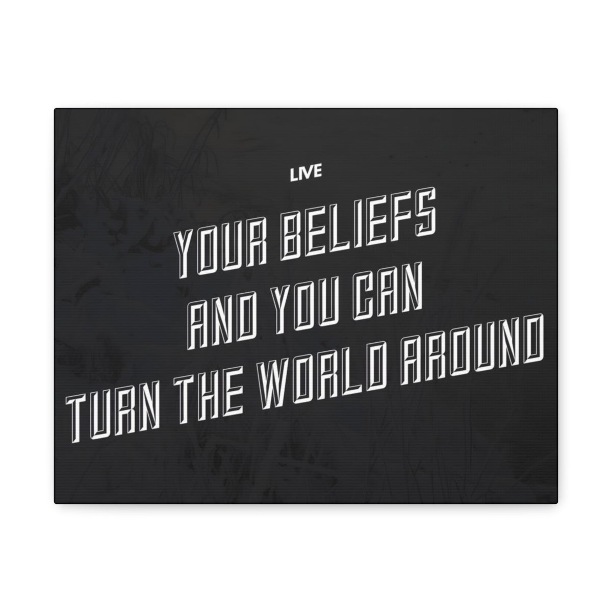 Scripture Walls Inspirational Wall Art Live Your Beliefs Motivation Wall Decor for Home Office Gym Inspiring Success Quote Print Ready to Hang Unframed-Express Your Love Gifts