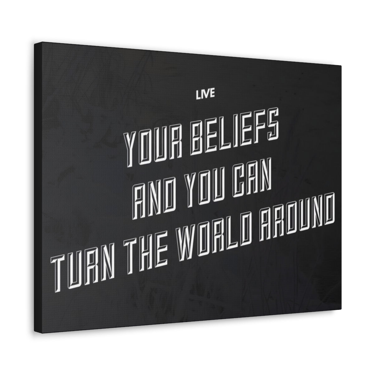 Scripture Walls Inspirational Wall Art Live Your Beliefs Motivation Wall Decor for Home Office Gym Inspiring Success Quote Print Ready to Hang Unframed-Express Your Love Gifts