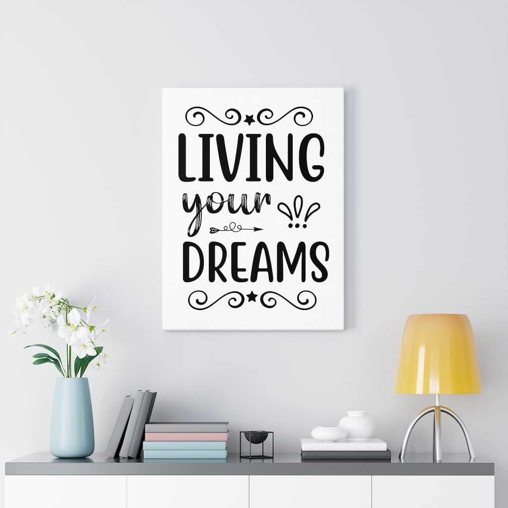 Scripture Walls Inspirational Wall Art Living Your Dreams Wall Art Motivation Wall Decor for Home Office Gym Inspiring Success Quote Print Ready to Hang Unframed-Express Your Love Gifts