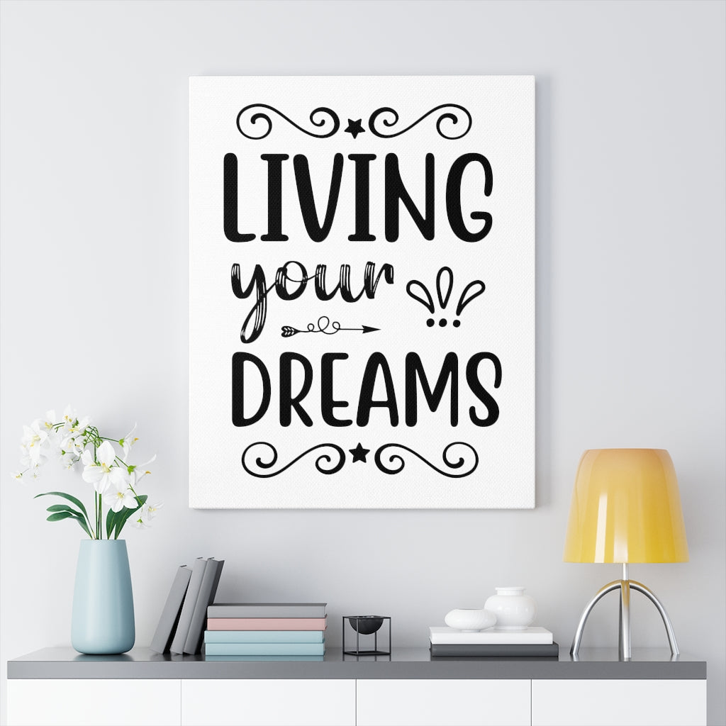 Scripture Walls Inspirational Wall Art Living Your Dreams Wall Art Motivation Wall Decor for Home Office Gym Inspiring Success Quote Print Ready to Hang Unframed-Express Your Love Gifts