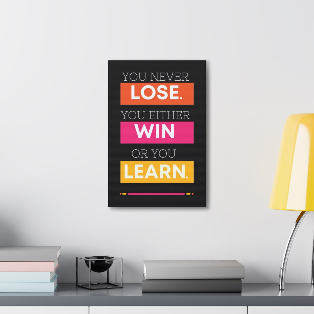 Scripture Walls Inspirational Wall Art Lose Win Learn Motivation Wall Decor for Home Office Gym Inspiring Success Quote Print Ready to Hang Unframed-Express Your Love Gifts