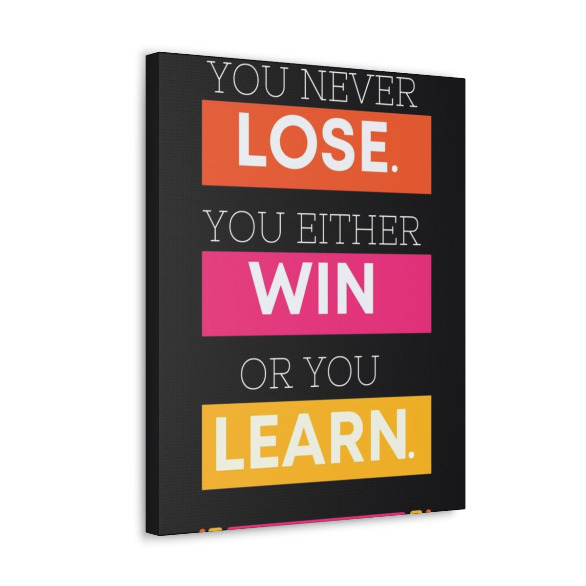 Scripture Walls Inspirational Wall Art Lose Win Learn Motivation Wall Decor for Home Office Gym Inspiring Success Quote Print Ready to Hang Unframed-Express Your Love Gifts