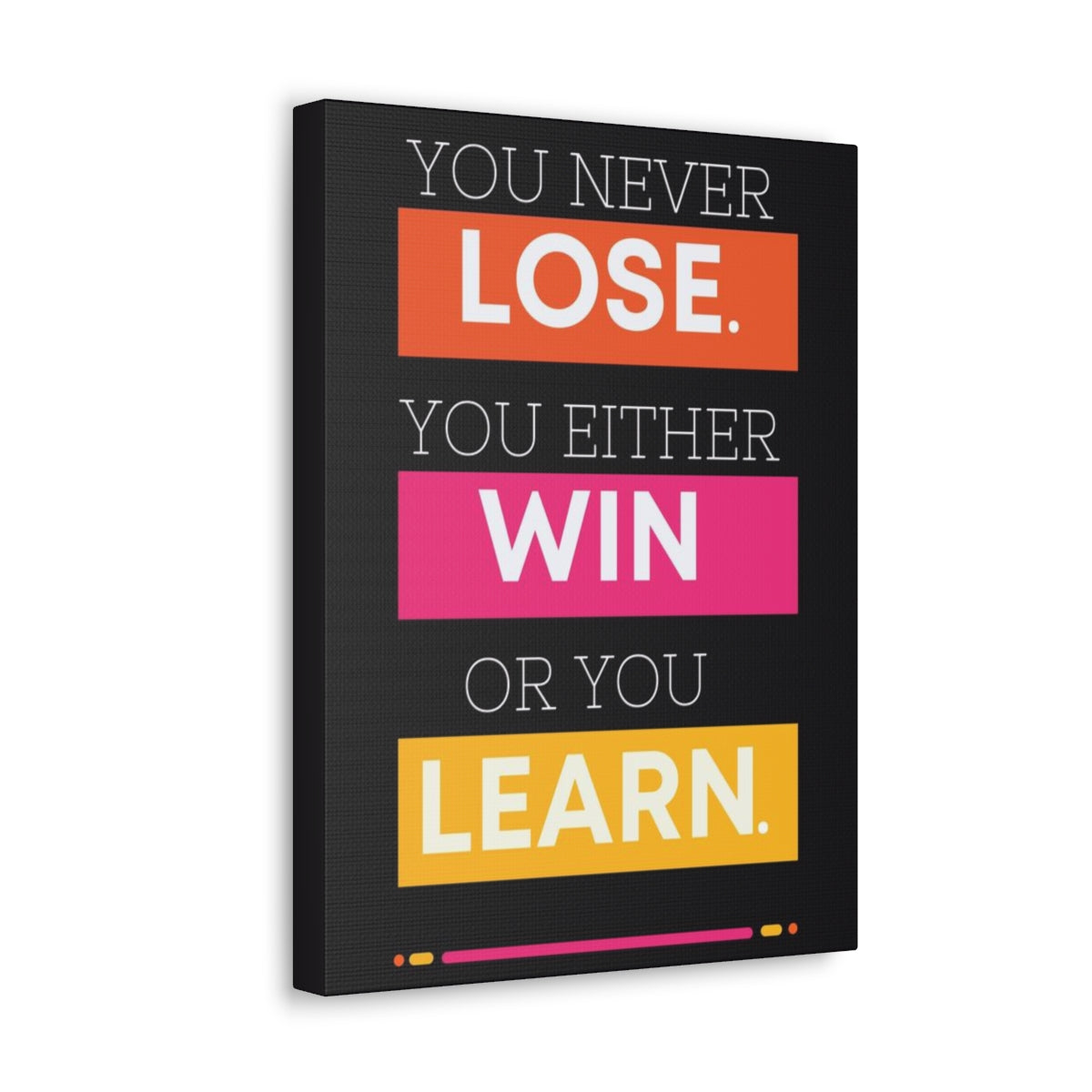 Scripture Walls Inspirational Wall Art Lose Win Learn Motivation Wall Decor for Home Office Gym Inspiring Success Quote Print Ready to Hang Unframed-Express Your Love Gifts