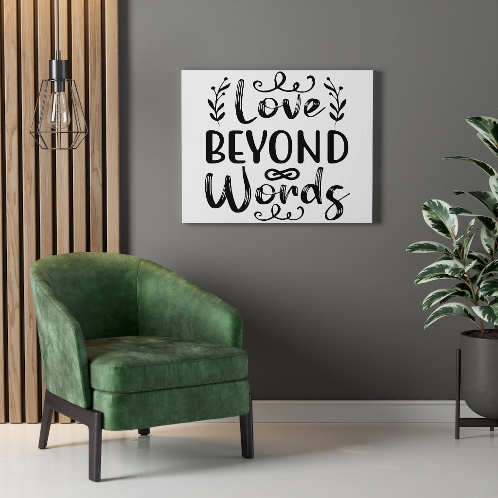 Scripture Walls Inspirational Wall Art Love Beyond Words Wall Art Motivation Wall Decor for Home Office Gym Inspiring Success Quote Print Ready to Hang Unframed-Express Your Love Gifts