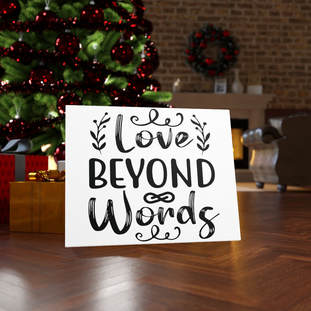 Scripture Walls Inspirational Wall Art Love Beyond Words Wall Art Motivation Wall Decor for Home Office Gym Inspiring Success Quote Print Ready to Hang Unframed-Express Your Love Gifts