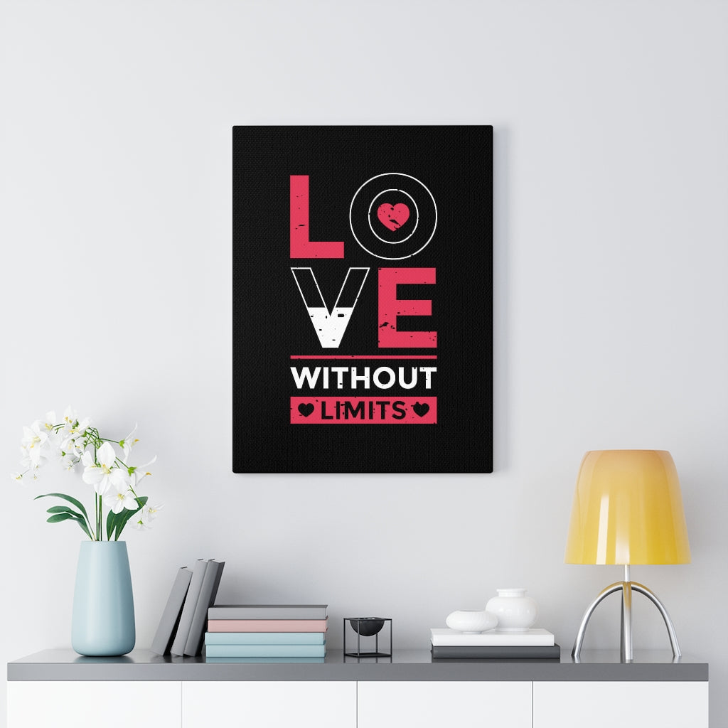 Scripture Walls Inspirational Wall Art Love Without Limits Wall Art Motivation Wall Decor for Home Office Gym Inspiring Success Quote Print Ready to Hang Unframed-Express Your Love Gifts