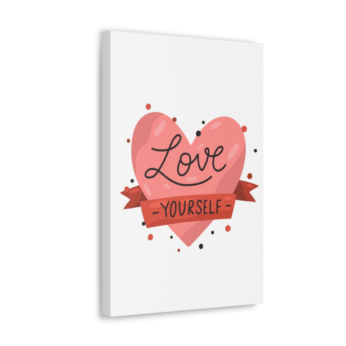 Scripture Walls Inspirational Wall Art Love Yourself Heart Motivation Wall Decor for Home Office Gym Inspiring Success Quote Print Ready to Hang Unframed-Express Your Love Gifts