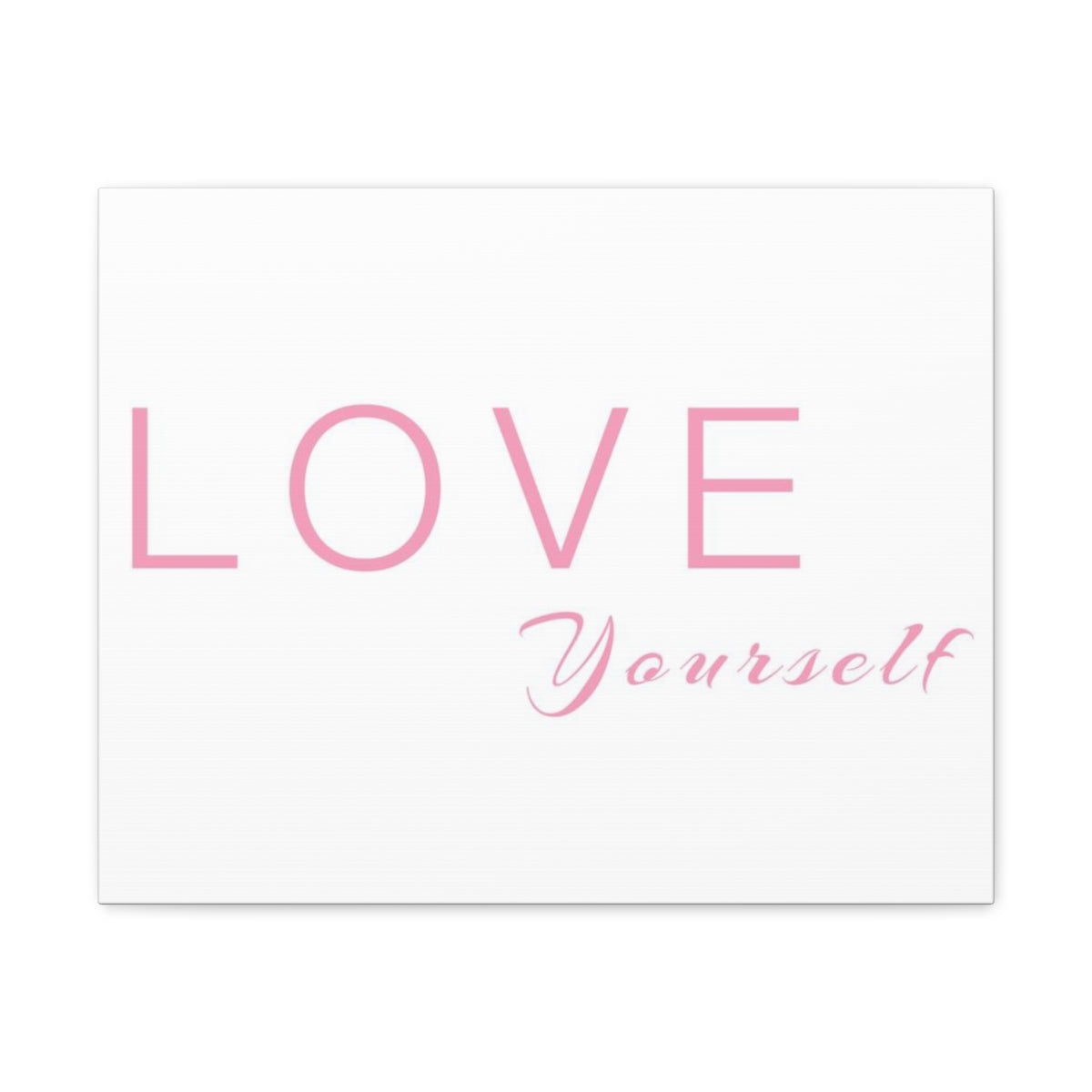 Scripture Walls Inspirational Wall Art Love Yourself Pink Motivation Wall Decor for Home Office Gym Inspiring Success Quote Print Ready to Hang Unframed-Express Your Love Gifts