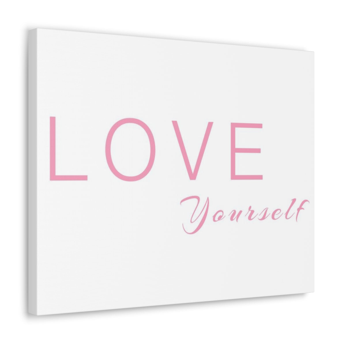 Scripture Walls Inspirational Wall Art Love Yourself Pink Motivation Wall Decor for Home Office Gym Inspiring Success Quote Print Ready to Hang Unframed-Express Your Love Gifts