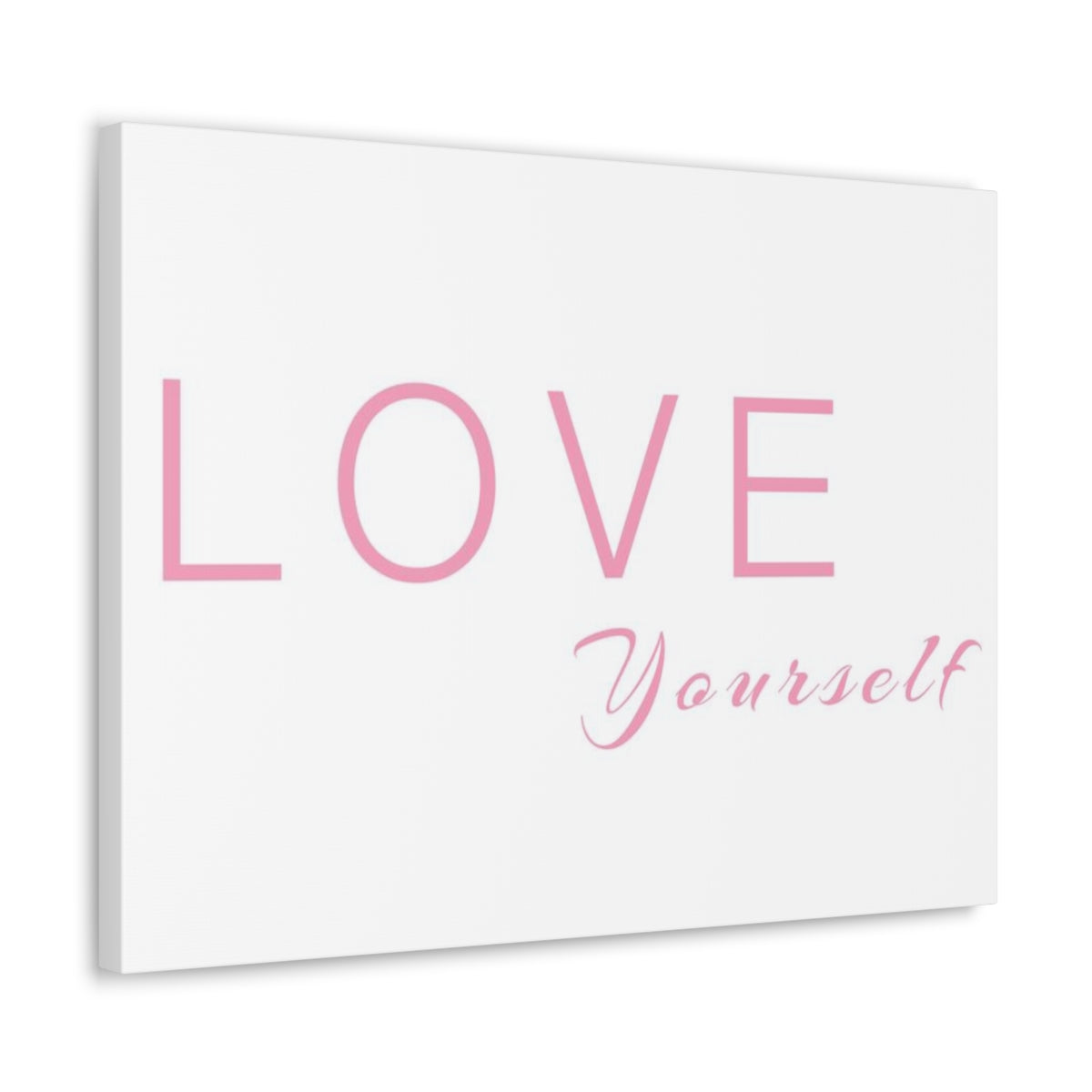 Scripture Walls Inspirational Wall Art Love Yourself Pink Motivation Wall Decor for Home Office Gym Inspiring Success Quote Print Ready to Hang Unframed-Express Your Love Gifts