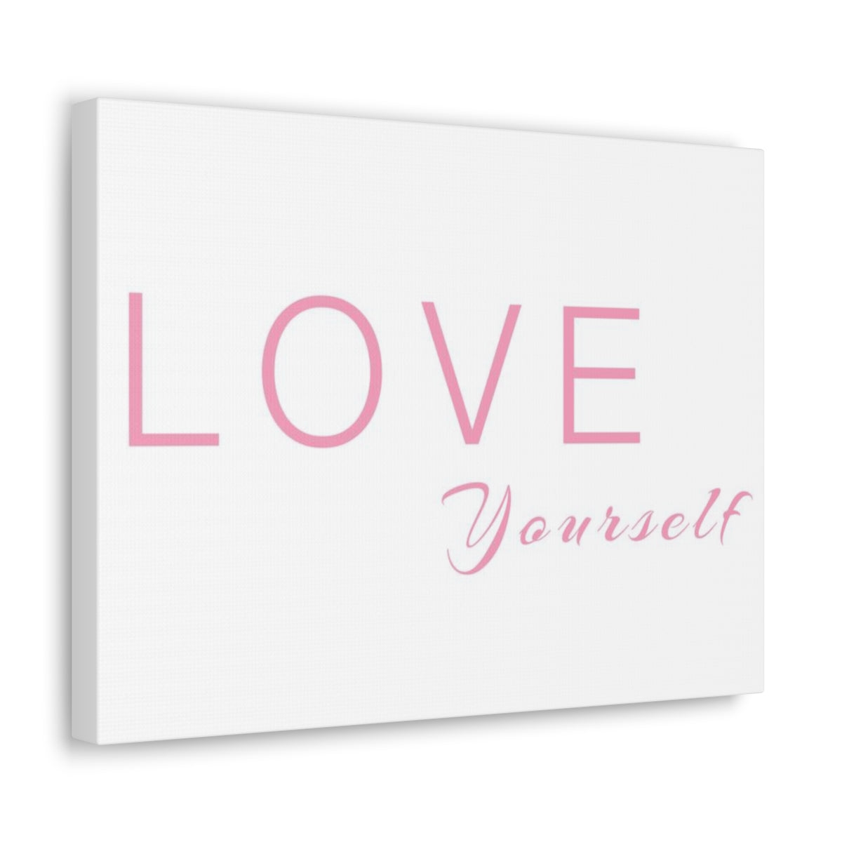 Scripture Walls Inspirational Wall Art Love Yourself Pink Motivation Wall Decor for Home Office Gym Inspiring Success Quote Print Ready to Hang Unframed-Express Your Love Gifts