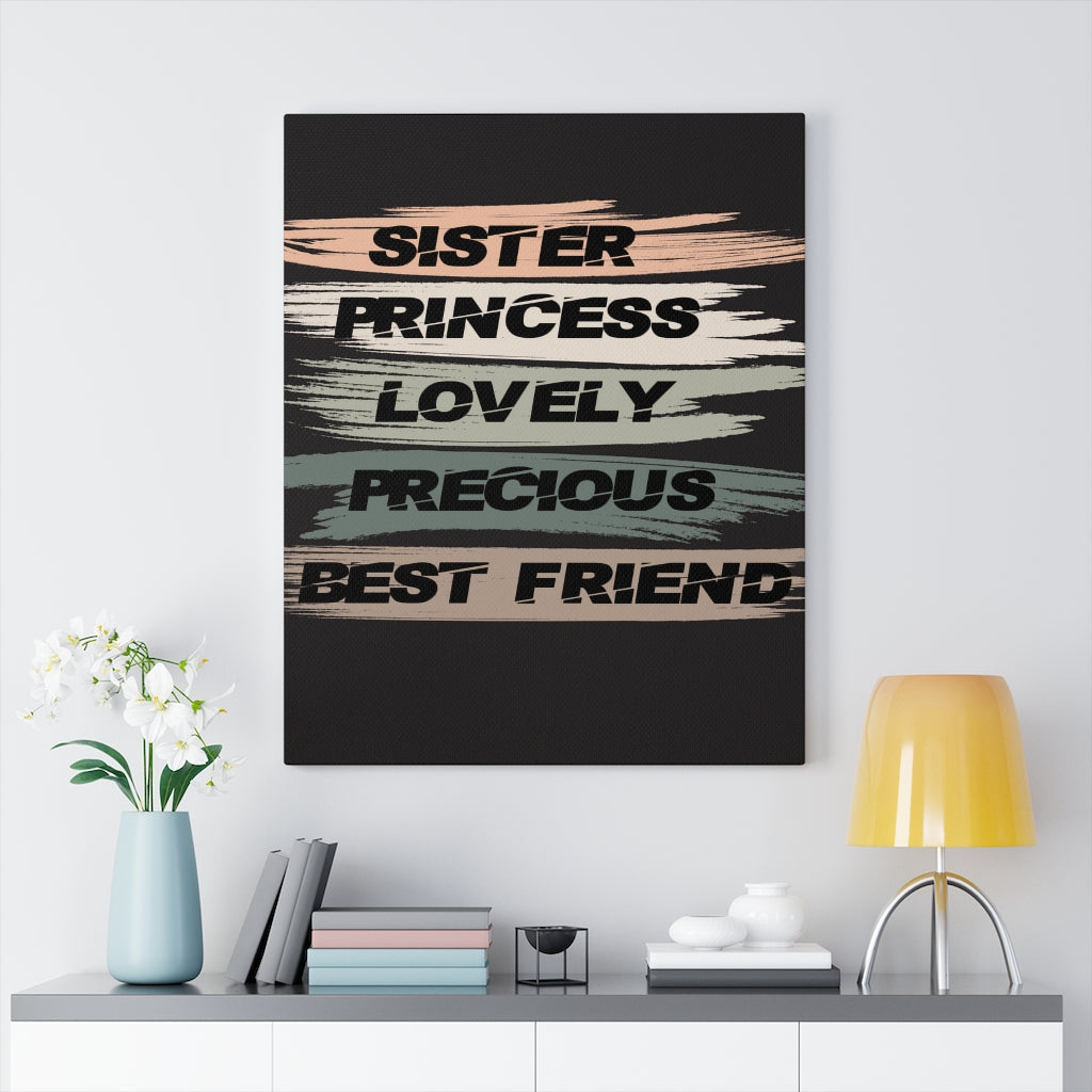 Scripture Walls Inspirational Wall Art Lovely Precious Best Friend Wall Art Motivation Wall Decor for Home Office Gym Inspiring Success Quote Print Ready to Hang Unframed-Express Your Love Gifts