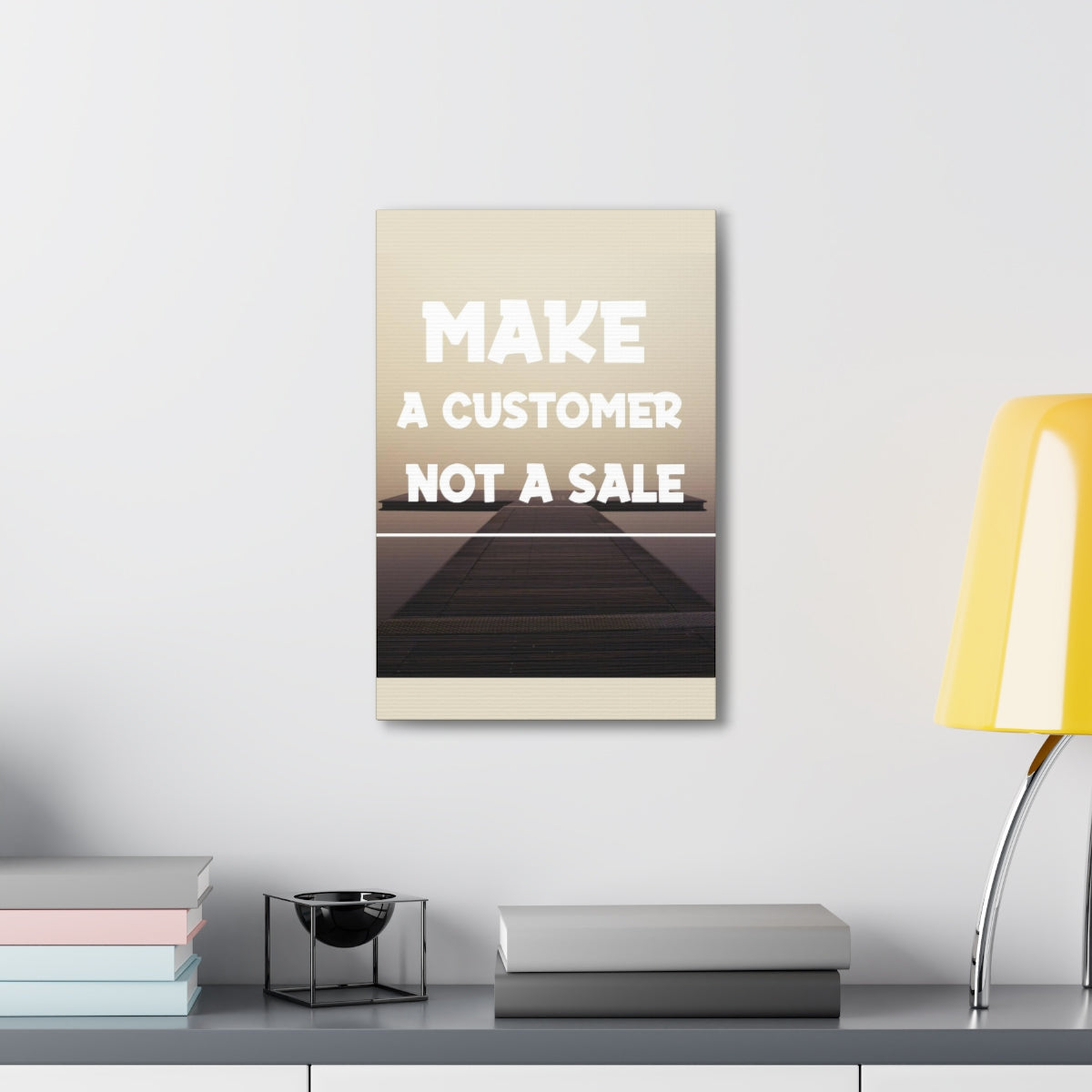 Scripture Walls Inspirational Wall Art Make A Customer Not A Sale Motivation Wall Decor for Home Office Gym Inspiring Success Quote Print Ready to Hang Unframed-Express Your Love Gifts