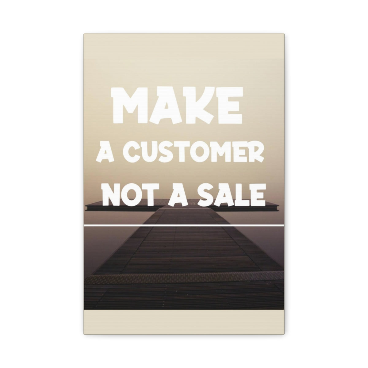 Scripture Walls Inspirational Wall Art Make A Customer Not A Sale Motivation Wall Decor for Home Office Gym Inspiring Success Quote Print Ready to Hang Unframed-Express Your Love Gifts