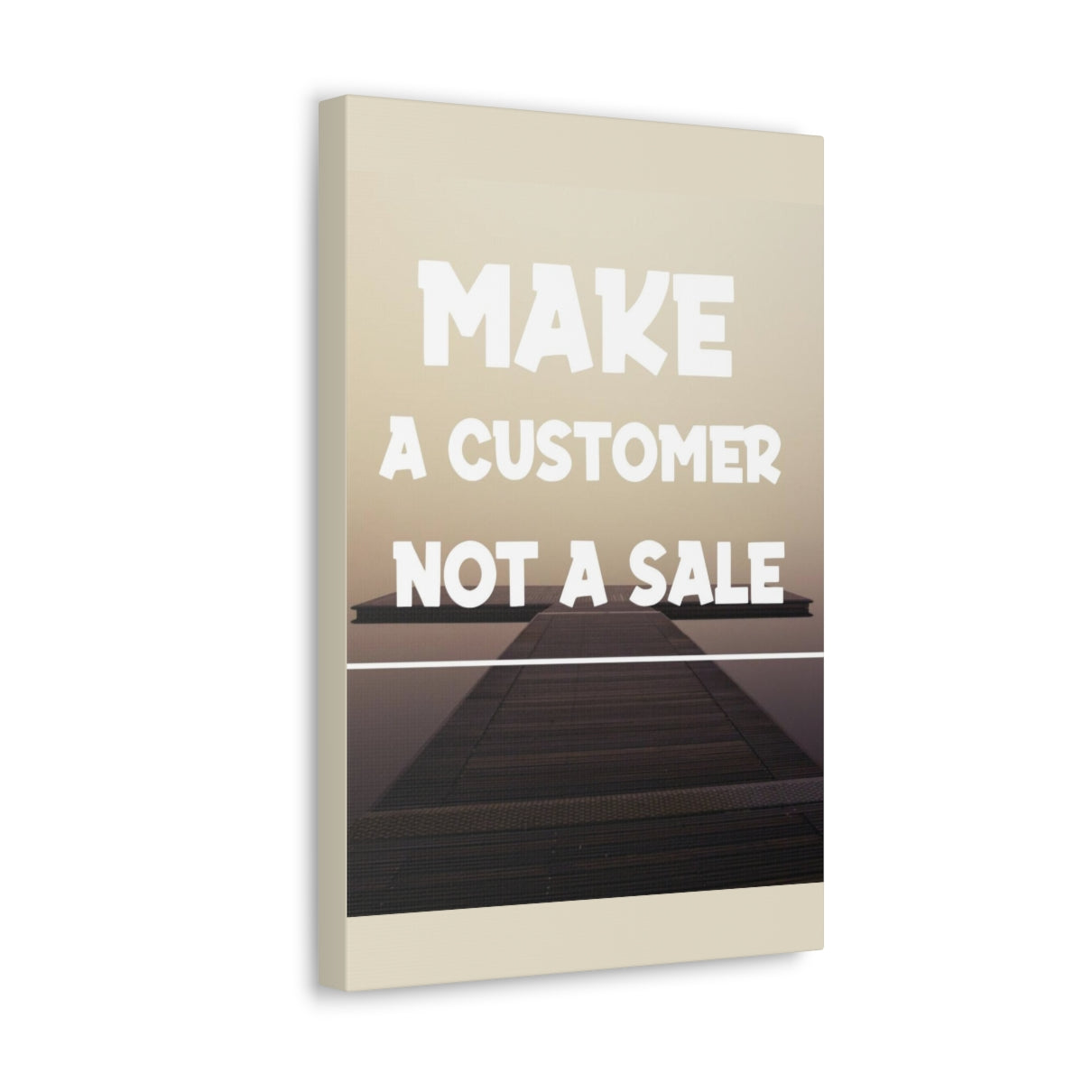 Scripture Walls Inspirational Wall Art Make A Customer Not A Sale Motivation Wall Decor for Home Office Gym Inspiring Success Quote Print Ready to Hang Unframed-Express Your Love Gifts