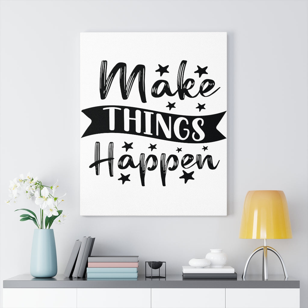 Scripture Walls Inspirational Wall Art Make Things Happen Stars Wall Art Motivation Wall Decor for Home Office Gym Inspiring Success Quote Print Ready to Hang Unframed-Express Your Love Gifts