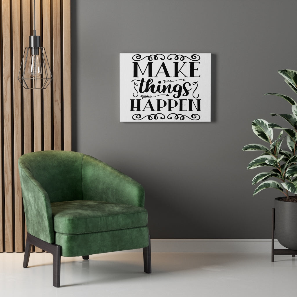 Scripture Walls Inspirational Wall Art Make Things Happen Wall Art Motivation Wall Decor for Home Office Gym Inspiring Success Quote Print Ready to Hang Unframed-Express Your Love Gifts