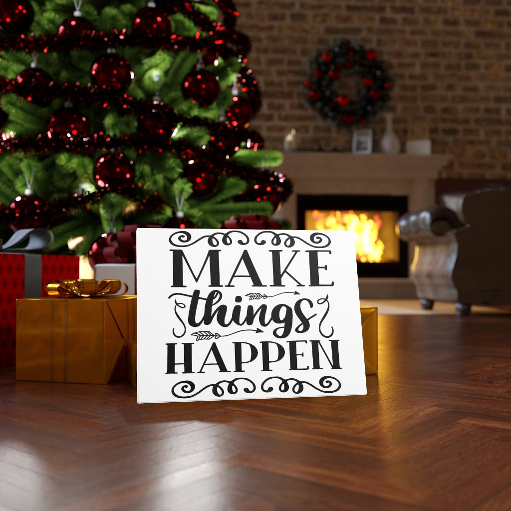 Scripture Walls Inspirational Wall Art Make Things Happen Wall Art Motivation Wall Decor for Home Office Gym Inspiring Success Quote Print Ready to Hang Unframed-Express Your Love Gifts