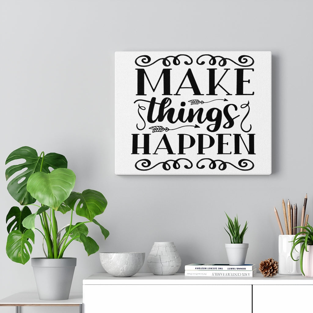Scripture Walls Inspirational Wall Art Make Things Happen Wall Art Motivation Wall Decor for Home Office Gym Inspiring Success Quote Print Ready to Hang Unframed-Express Your Love Gifts