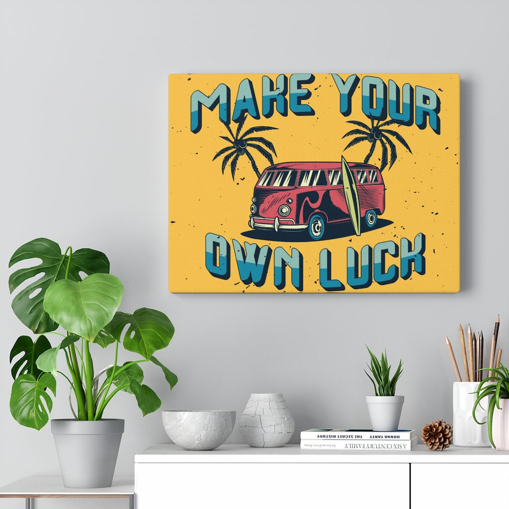 Scripture Walls Inspirational Wall Art Make Your Own Luck Wall Art Motivational Motto Inspiring Prints Artwork Decor Ready to Hang Unframed-Express Your Love Gifts