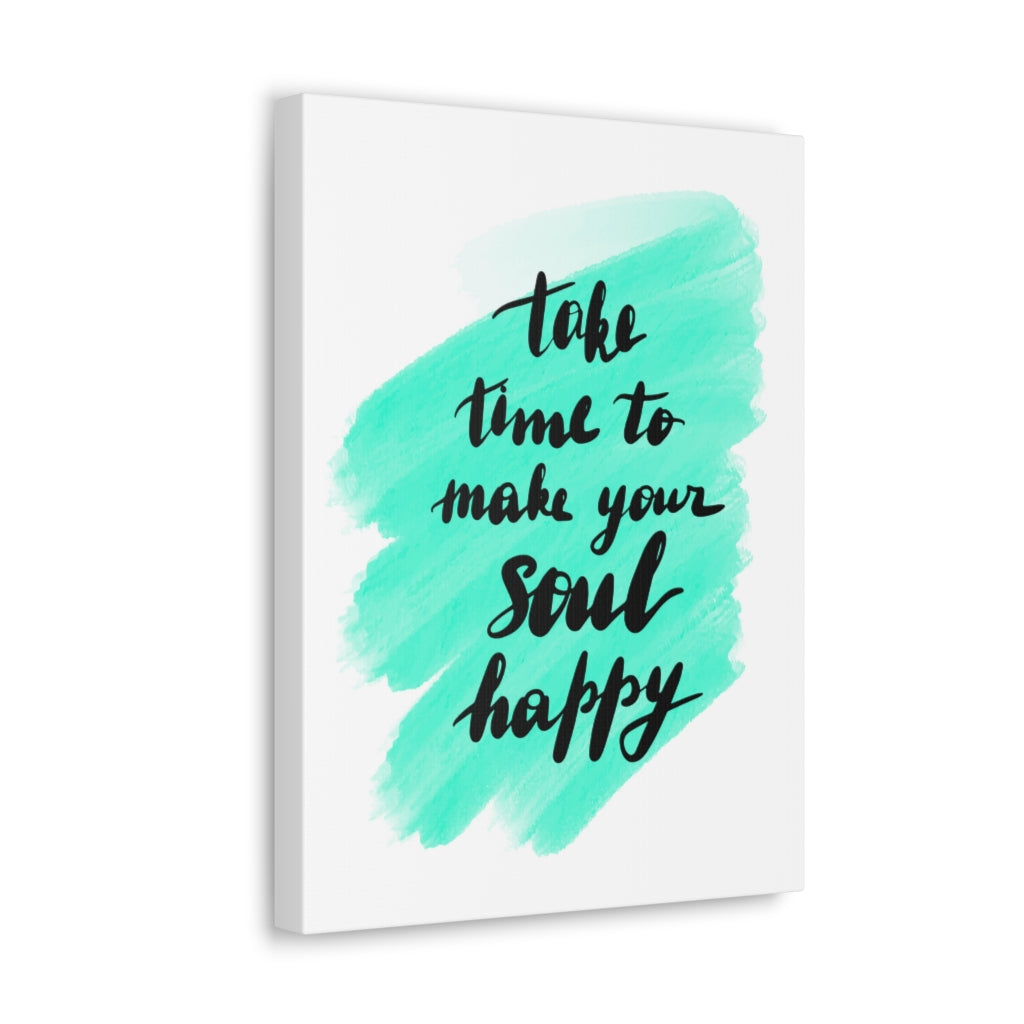 Scripture Walls Inspirational Wall Art Make Your Soul Happy Motivation Wall Decor for Home Office Gym Inspiring Success Quote Print Ready to Hang Unframed-Express Your Love Gifts