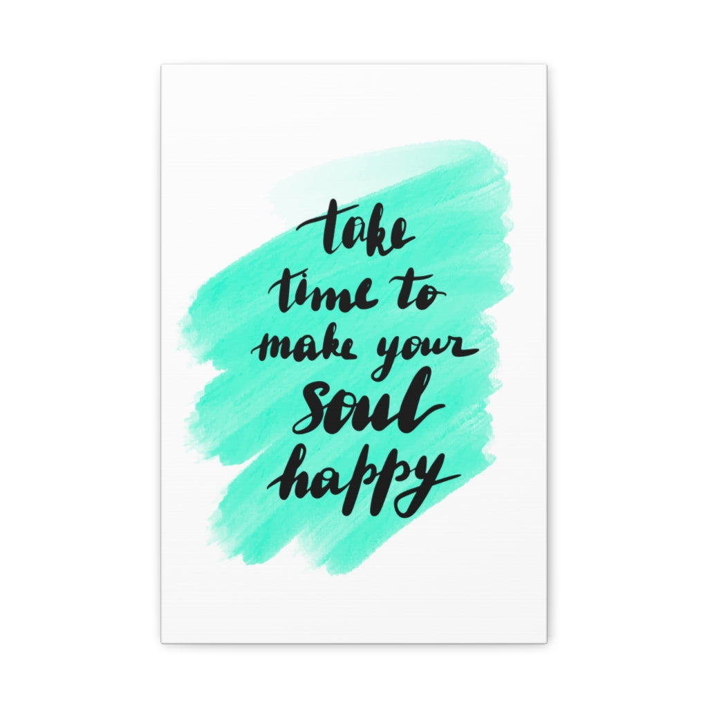Scripture Walls Inspirational Wall Art Make Your Soul Happy Motivation Wall Decor for Home Office Gym Inspiring Success Quote Print Ready to Hang Unframed-Express Your Love Gifts