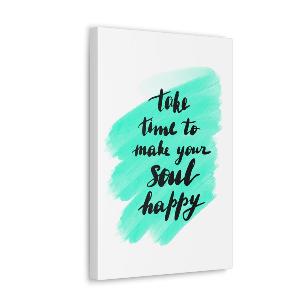 Scripture Walls Inspirational Wall Art Make Your Soul Happy Motivation Wall Decor for Home Office Gym Inspiring Success Quote Print Ready to Hang Unframed-Express Your Love Gifts