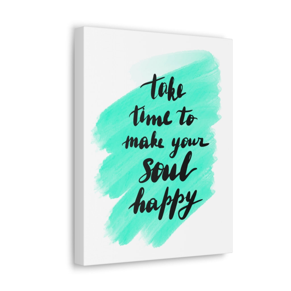 Scripture Walls Inspirational Wall Art Make Your Soul Happy Motivation Wall Decor for Home Office Gym Inspiring Success Quote Print Ready to Hang Unframed-Express Your Love Gifts