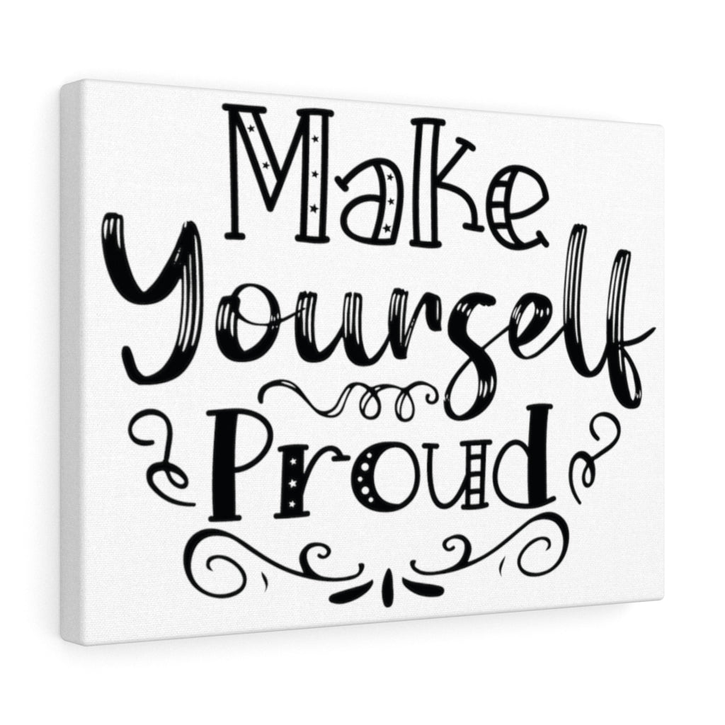 Scripture Walls Inspirational Wall Art Make Yourself Proud Wall Art Motivation Wall Decor for Home Office Gym Inspiring Success Quote Print Ready to Hang Unframed-Express Your Love Gifts