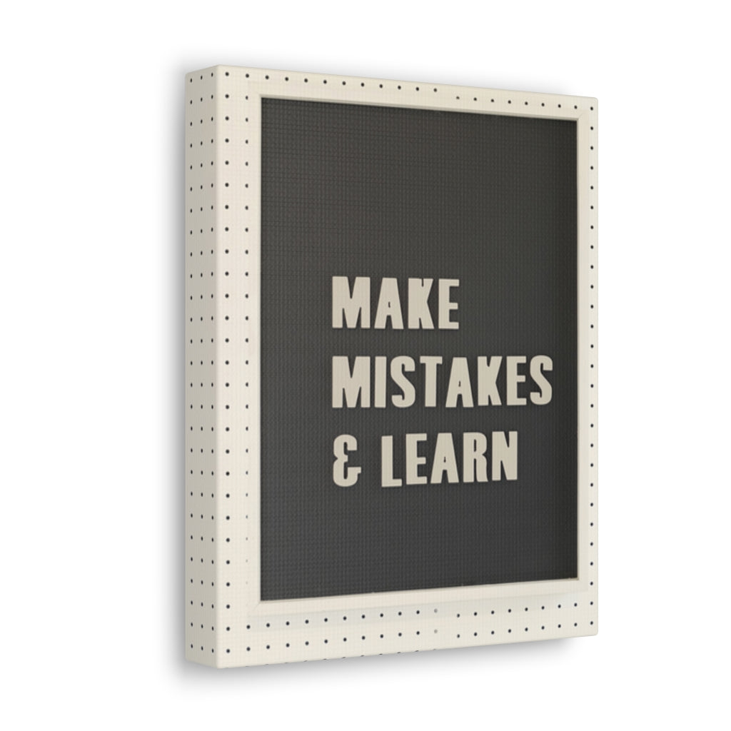 Scripture Walls Inspirational Wall Art Makes Mistakes And Learn Motivational Print Ready to Hang Artwork Unframed-Express Your Love Gifts