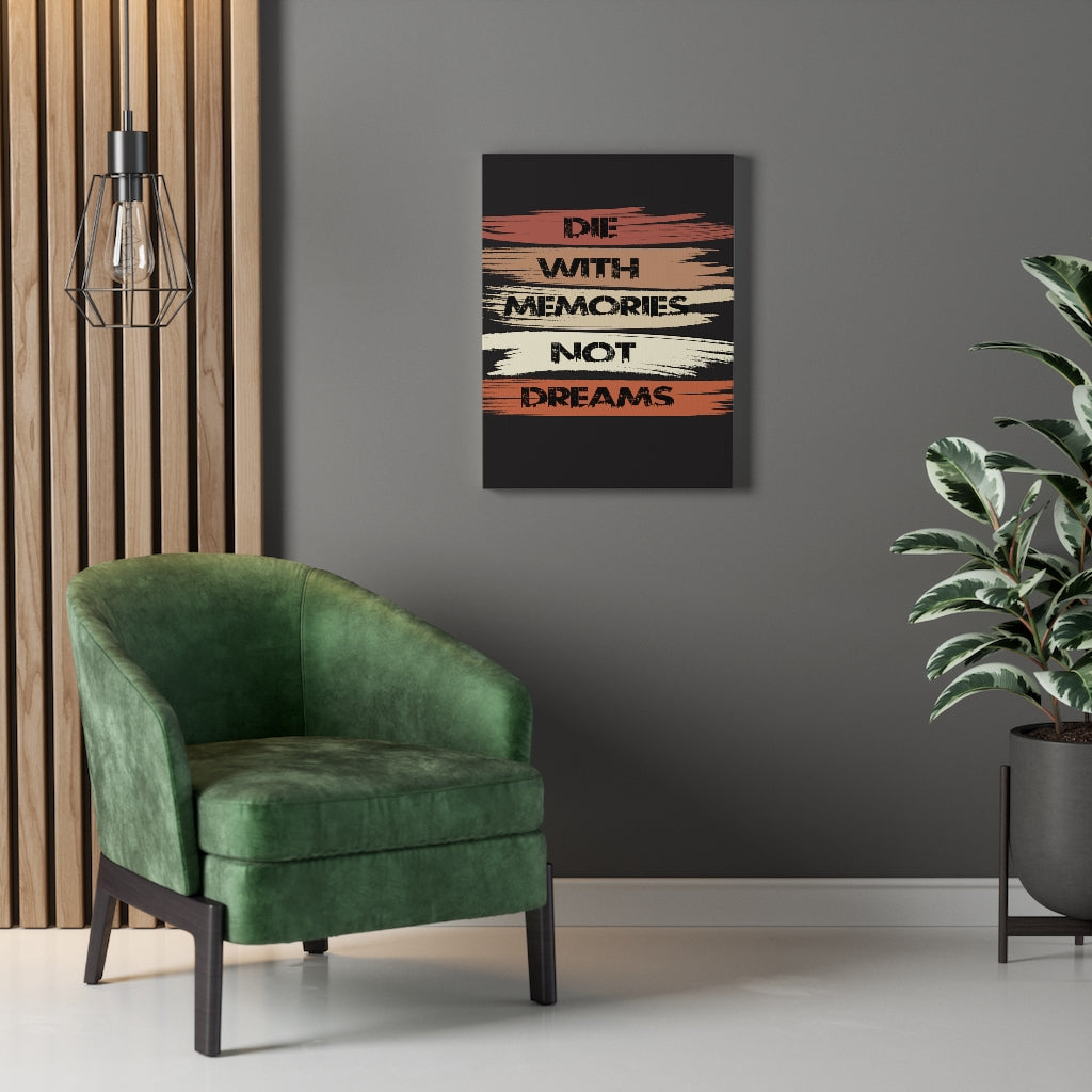 Scripture Walls Inspirational Wall Art Memories Not Dreams Wall Art Motivation Wall Decor for Home Office Gym Inspiring Success Quote Print Ready to Hang Unframed-Express Your Love Gifts