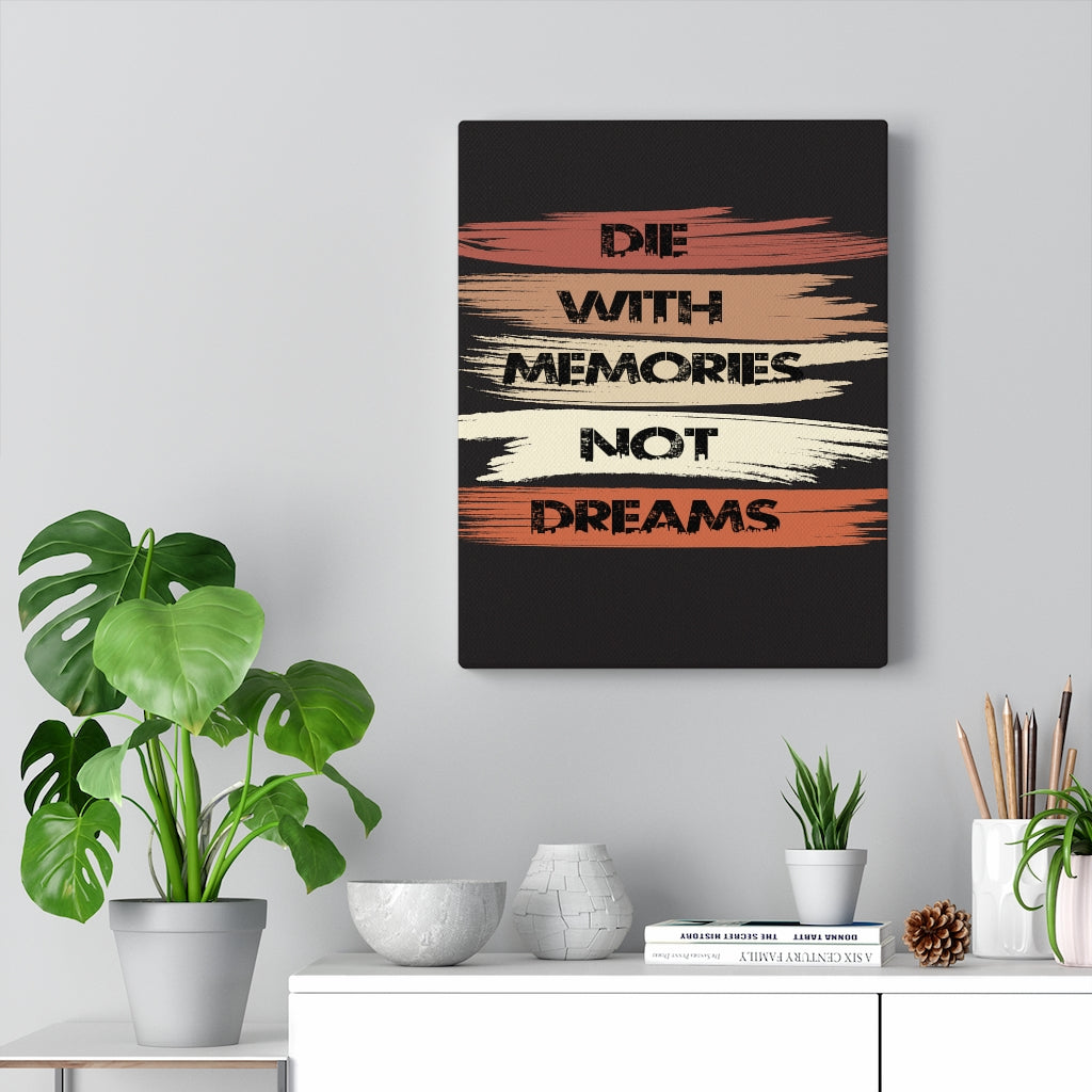 Scripture Walls Inspirational Wall Art Memories Not Dreams Wall Art Motivation Wall Decor for Home Office Gym Inspiring Success Quote Print Ready to Hang Unframed-Express Your Love Gifts