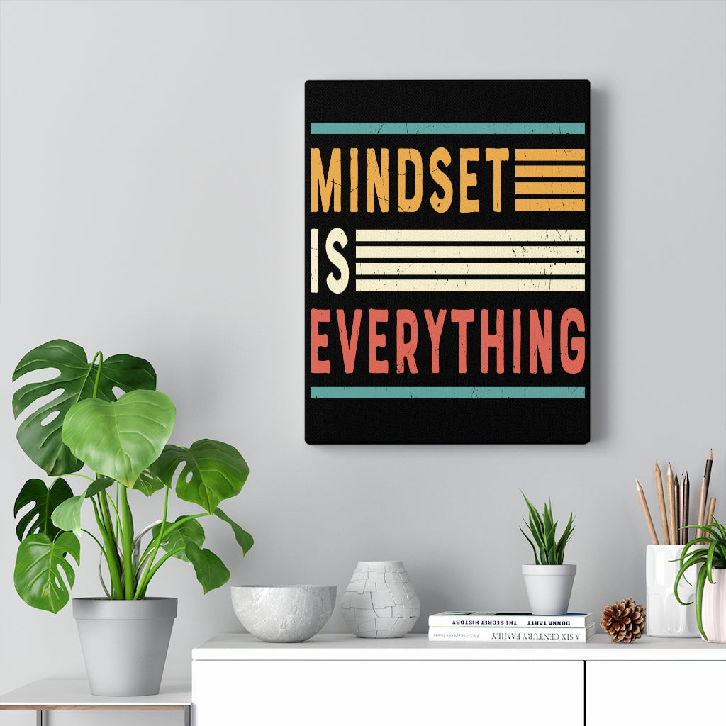Scripture Walls Inspirational Wall Art Mindset Is Everything Wall Art Motivation Wall Decor for Home Office Gym Inspiring Success Quote Print Ready to Hang Unframed-Express Your Love Gifts