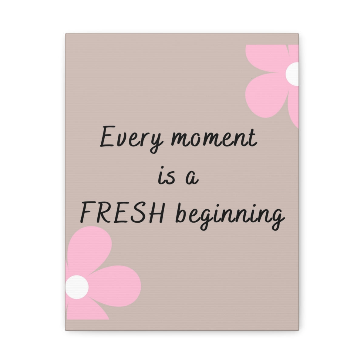 Scripture Walls Inspirational Wall Art Moment Is A Beginning Motivation Wall Decor for Home Office Gym Inspiring Success Quote Print Ready to Hang Unframed-Express Your Love Gifts
