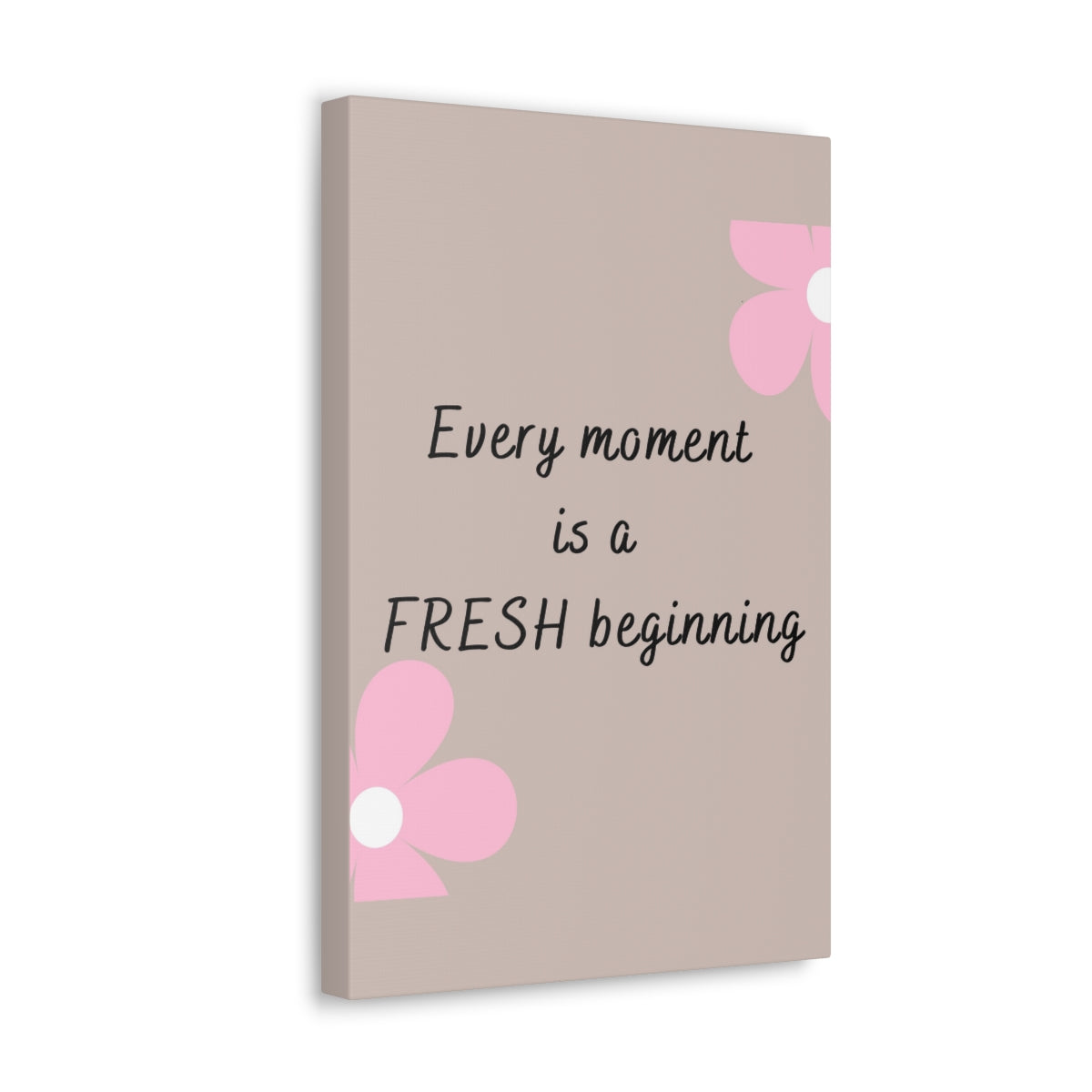 Scripture Walls Inspirational Wall Art Moment Is A Beginning Motivation Wall Decor for Home Office Gym Inspiring Success Quote Print Ready to Hang Unframed-Express Your Love Gifts