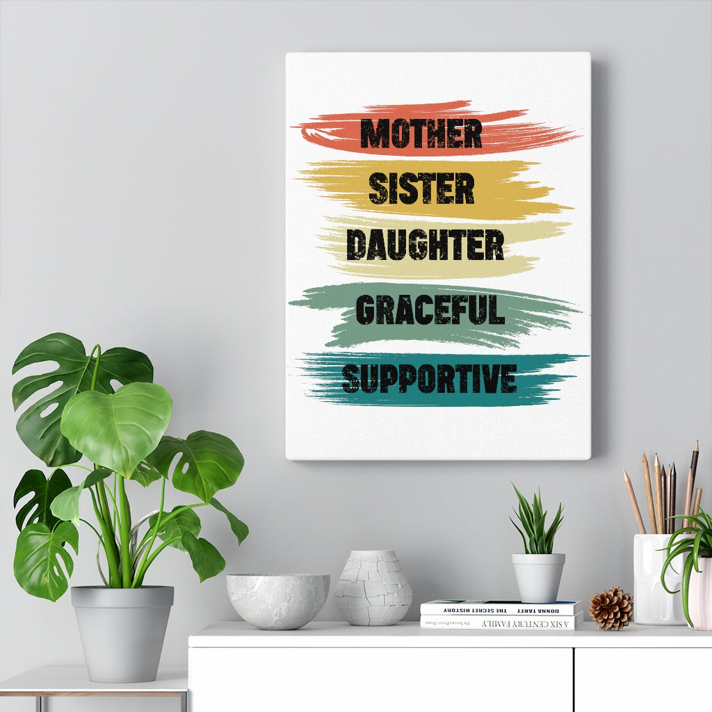 Scripture Walls Inspirational Wall Art Mother Graceful Supportive Wall Art Motivation Wall Decor for Home Office Gym Inspiring Success Quote Print Ready to Hang Unframed-Express Your Love Gifts