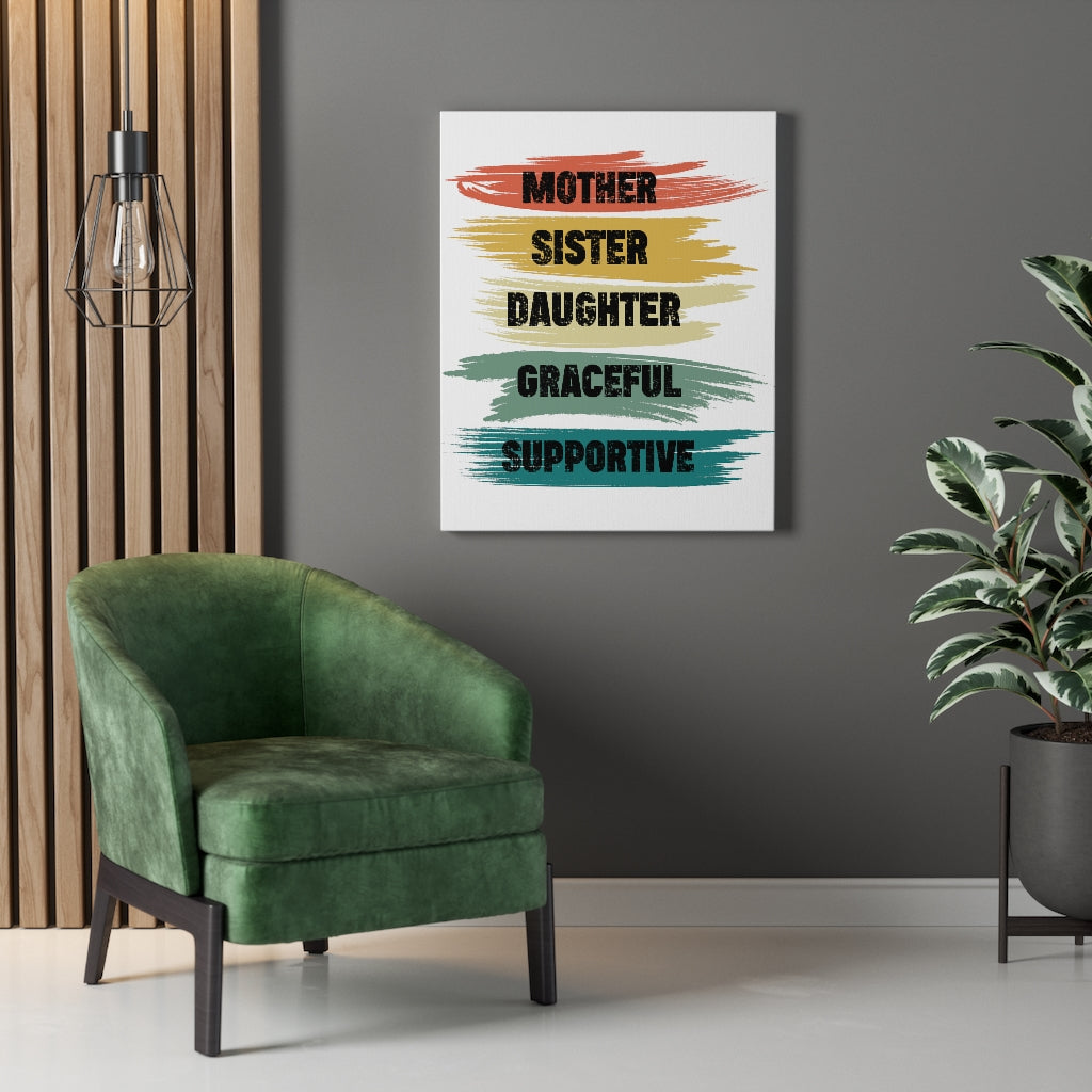Scripture Walls Inspirational Wall Art Mother Graceful Supportive Wall Art Motivation Wall Decor for Home Office Gym Inspiring Success Quote Print Ready to Hang Unframed-Express Your Love Gifts