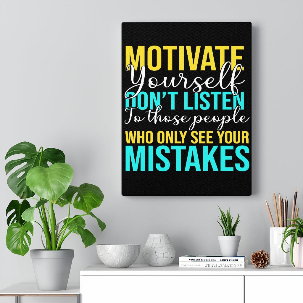 Scripture Walls Inspirational Wall Art Motivate Yourself Wall Art Motivation Wall Decor for Home Office Gym Inspiring Success Quote Print Ready to Hang Unframed-Express Your Love Gifts