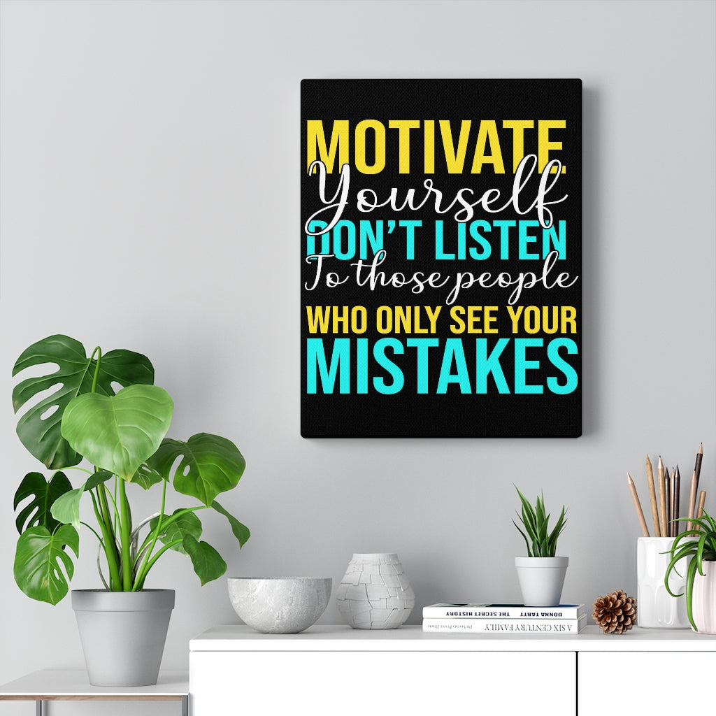 Scripture Walls Inspirational Wall Art Motivate Yourself Wall Art Motivation Wall Decor for Home Office Gym Inspiring Success Quote Print Ready to Hang Unframed-Express Your Love Gifts