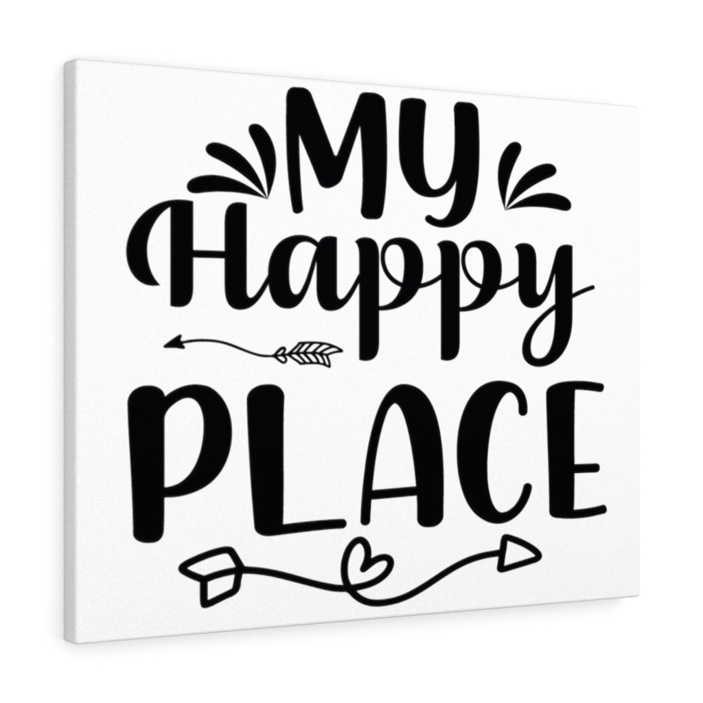 Scripture Walls Inspirational Wall Art My Happy Place Wall Art Motivation Wall Decor for Home Office Gym Inspiring Success Quote Print Ready to Hang Unframed-Express Your Love Gifts
